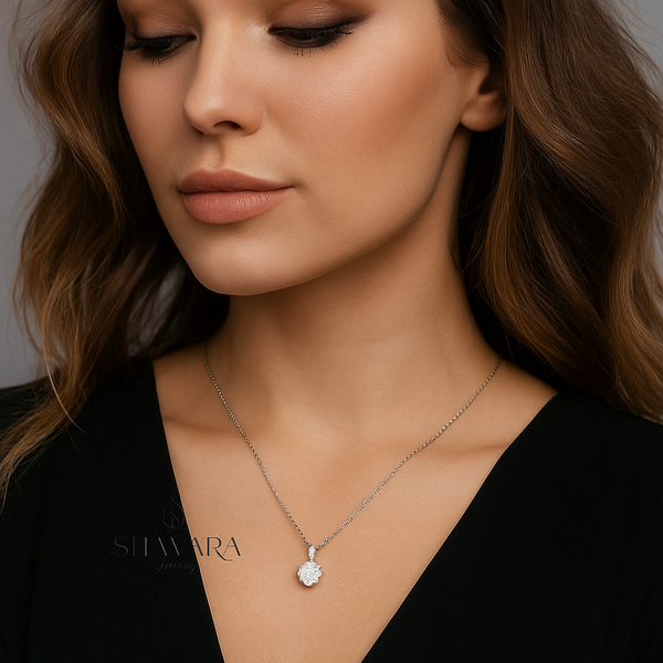✨ שרשרת עם אבן Moissanite ✨