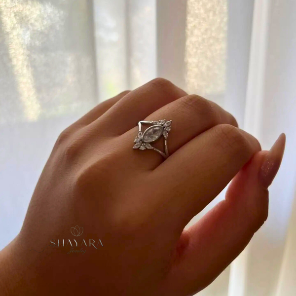 טבעת כסף דגם סהר💍