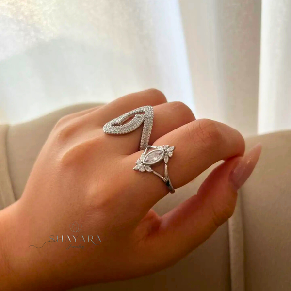 טבעת כסף דגם סהר💍