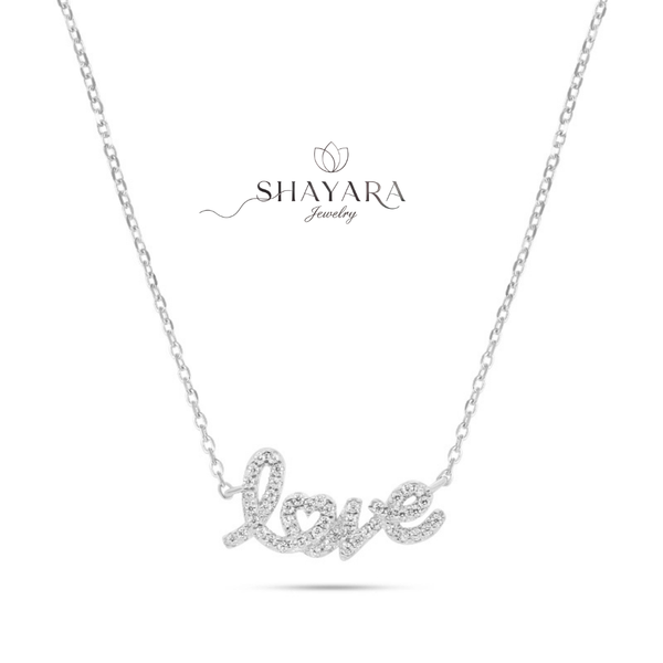 שרשרת כסף LOVE
