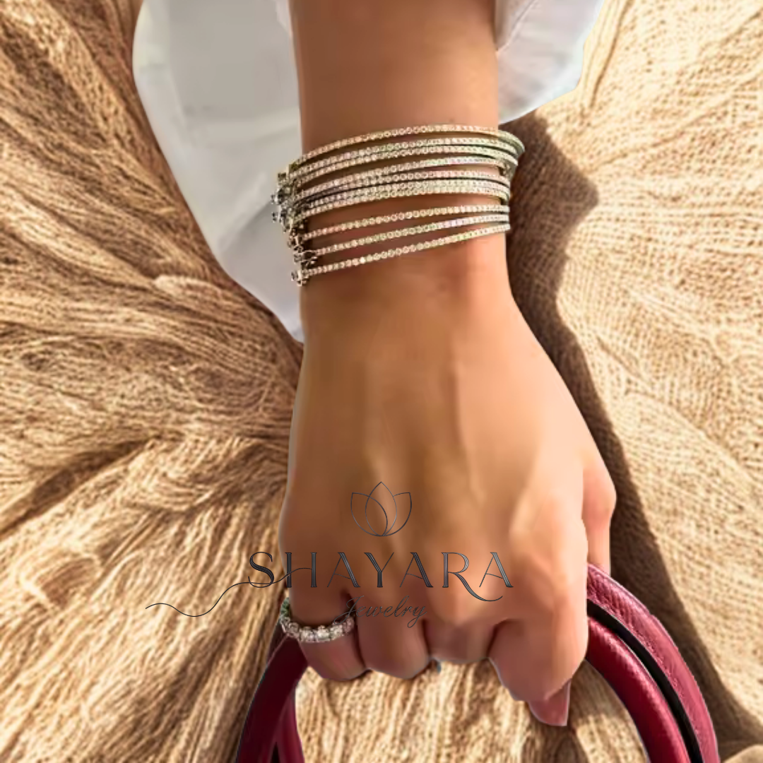 💫 "Brilliance Bangle" – בריליאנס בנגל צמיד קשיח