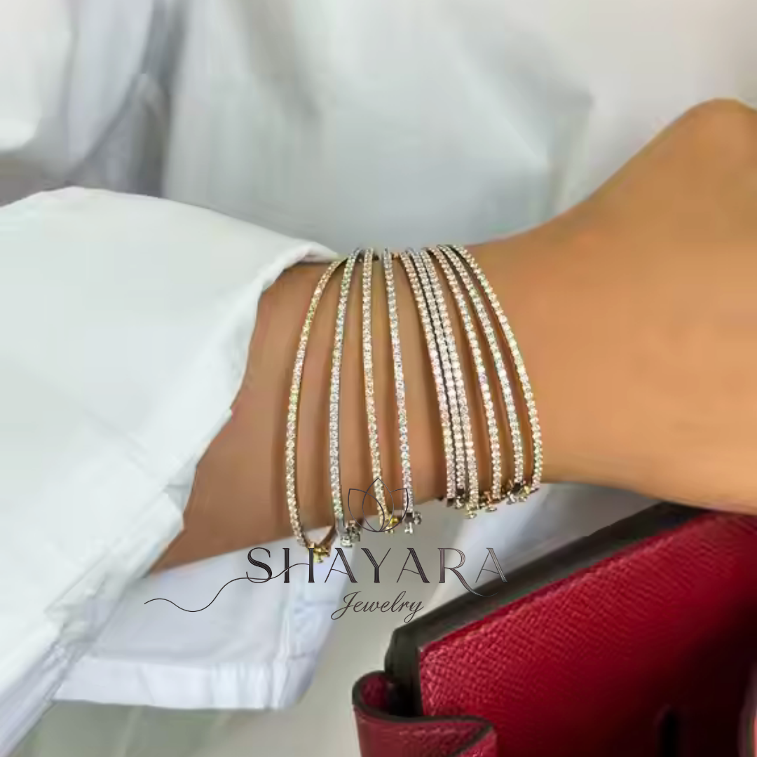 💫 "Brilliance Bangle" – בריליאנס בנגל צמיד קשיח