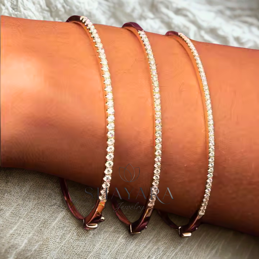 💫 "Brilliance Bangle" – בריליאנס בנגל צמיד קשיח