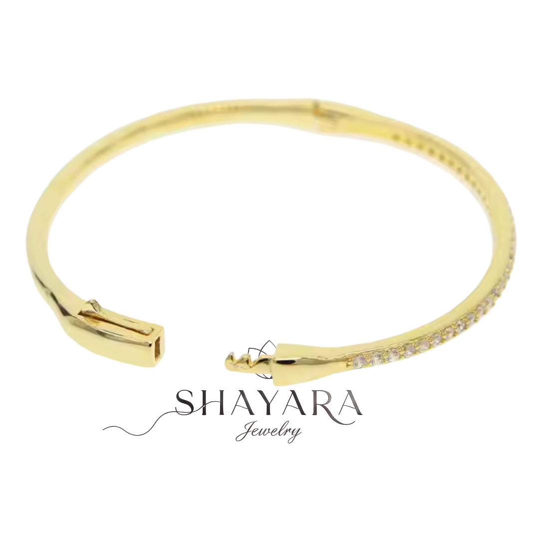 💫 "Brilliance Bangle" – בריליאנס בנגל צמיד קשיח